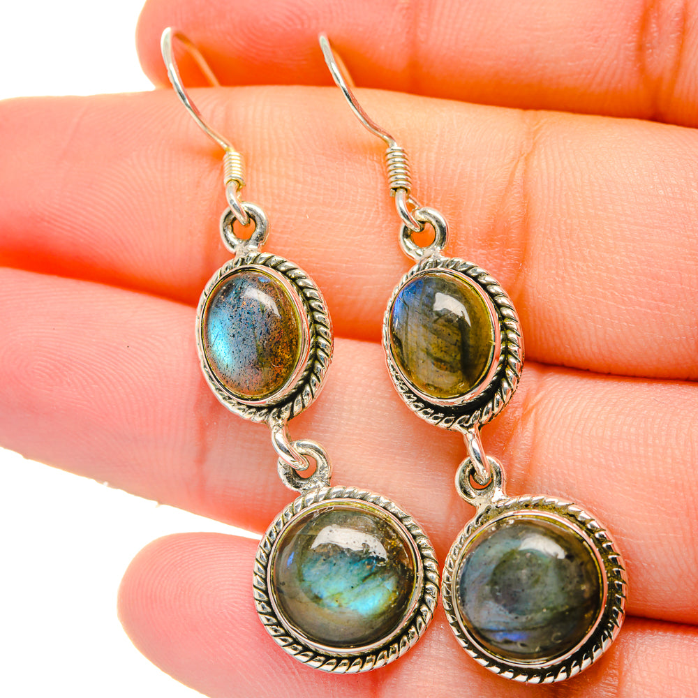 Labradorite Earrings handcrafted by Ana Silver Co - EARR422703