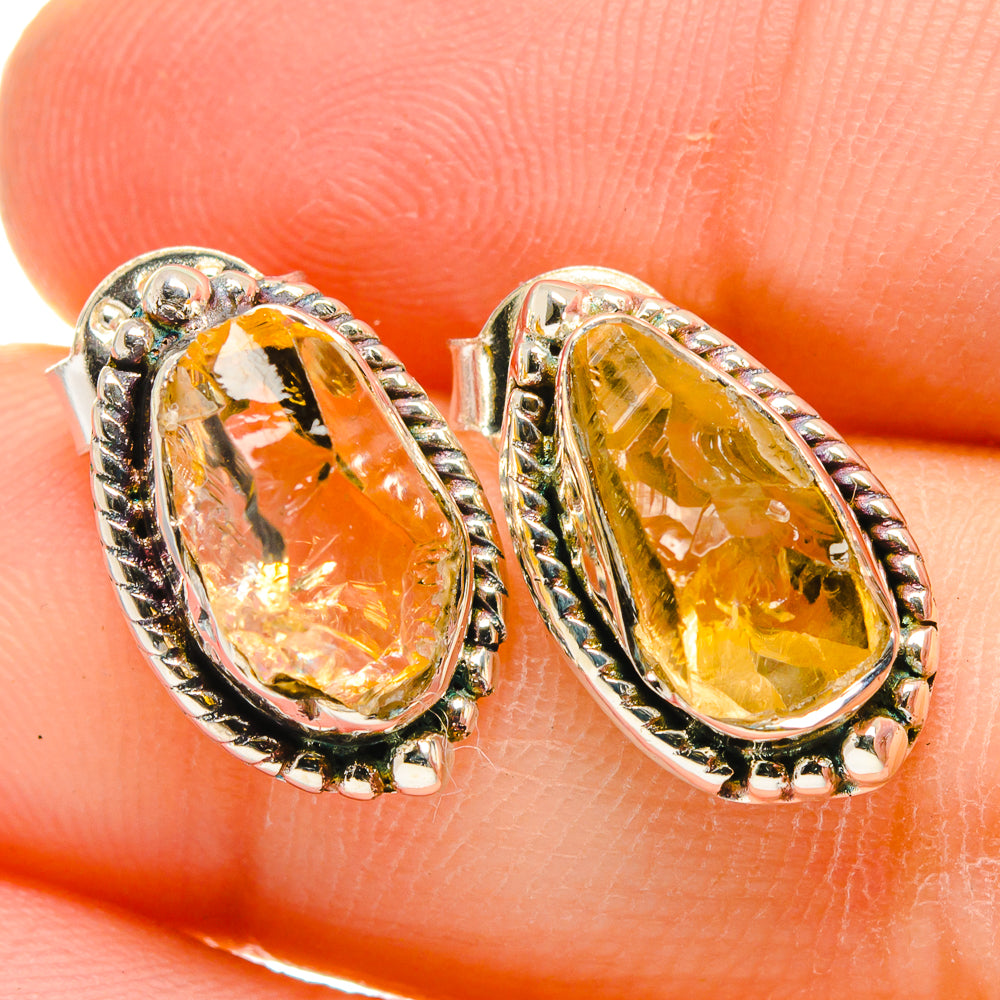 Citrine Earrings handcrafted by Ana Silver Co - EARR422722