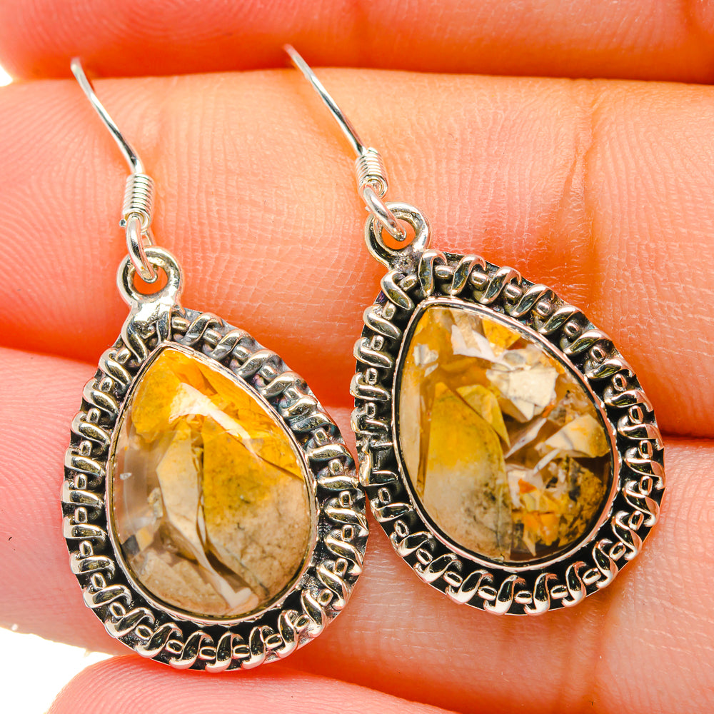 Brecciated Mookaite Earrings handcrafted by Ana Silver Co - EARR422727