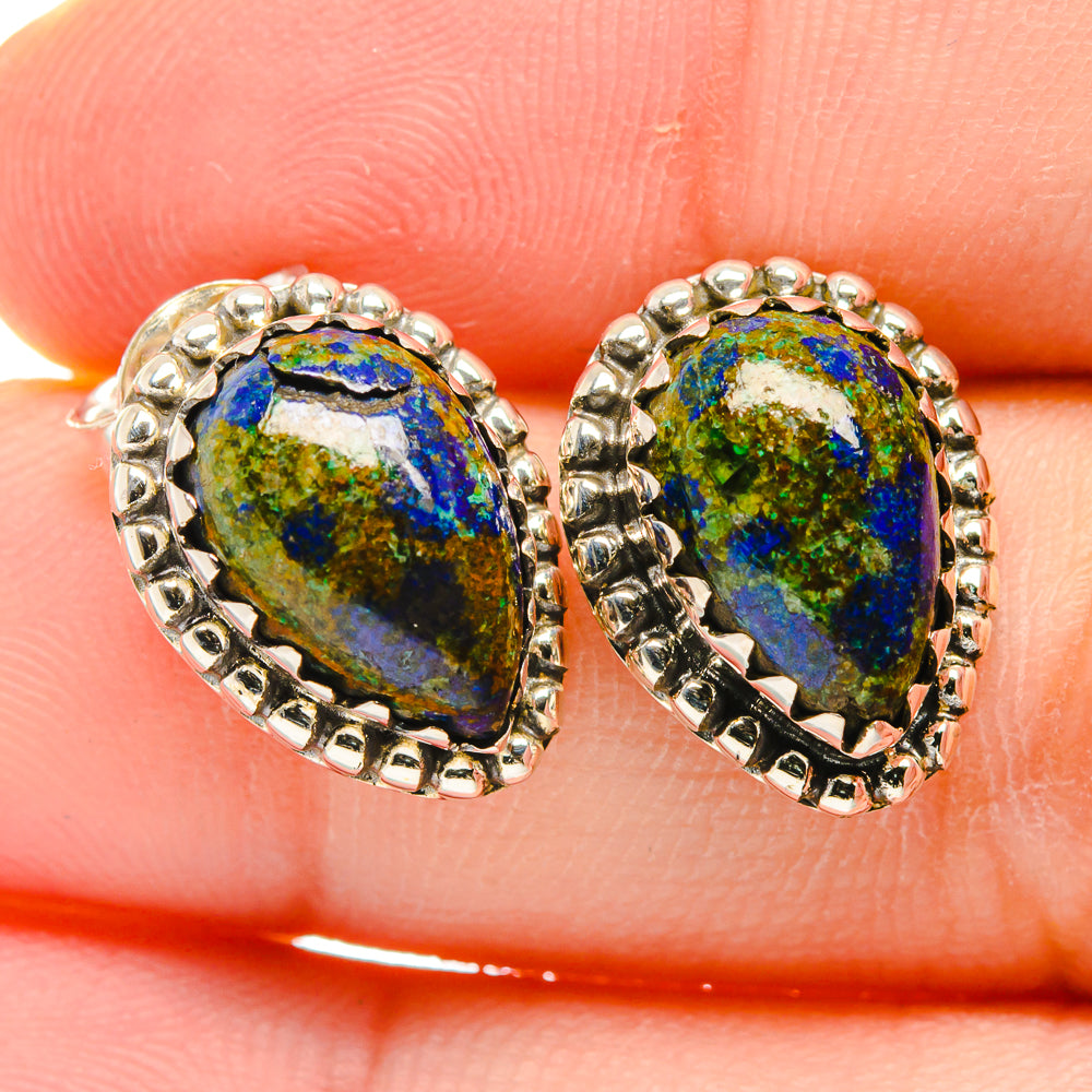 Azurite Earrings handcrafted by Ana Silver Co - EARR422732