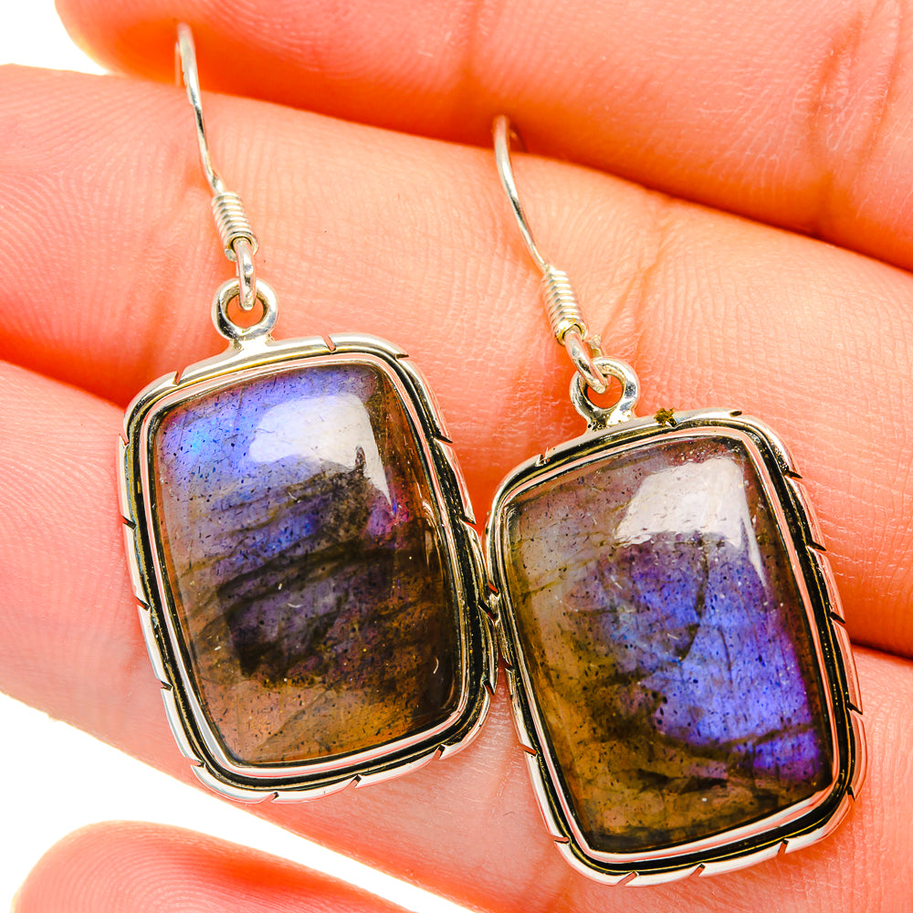 Labradorite Earrings handcrafted by Ana Silver Co - EARR422746