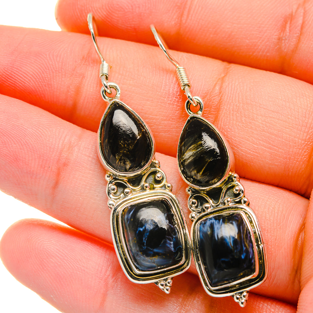 Pietersite Earrings handcrafted by Ana Silver Co - EARR422749