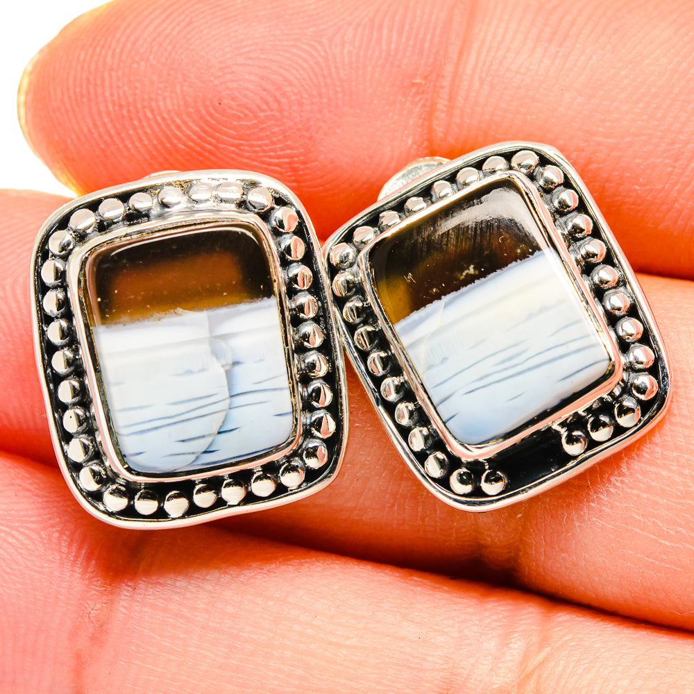 Owyhee Opal Earrings handcrafted by Ana Silver Co - EARR422750