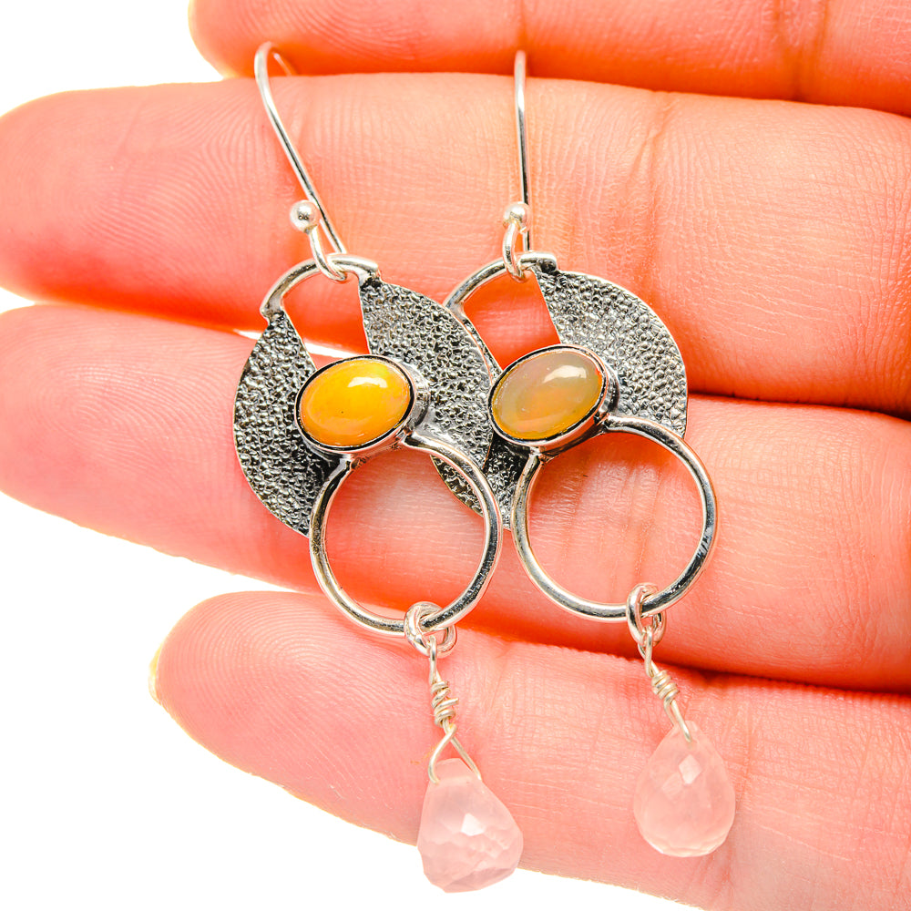 Ethiopian Opal Earrings handcrafted by Ana Silver Co - EARR422760