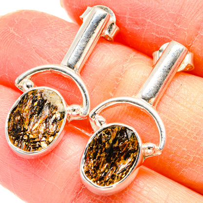 Astrophyllite Earrings handcrafted by Ana Silver Co - EARR422791