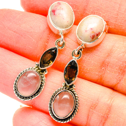Thulite Earrings handcrafted by Ana Silver Co - EARR422800