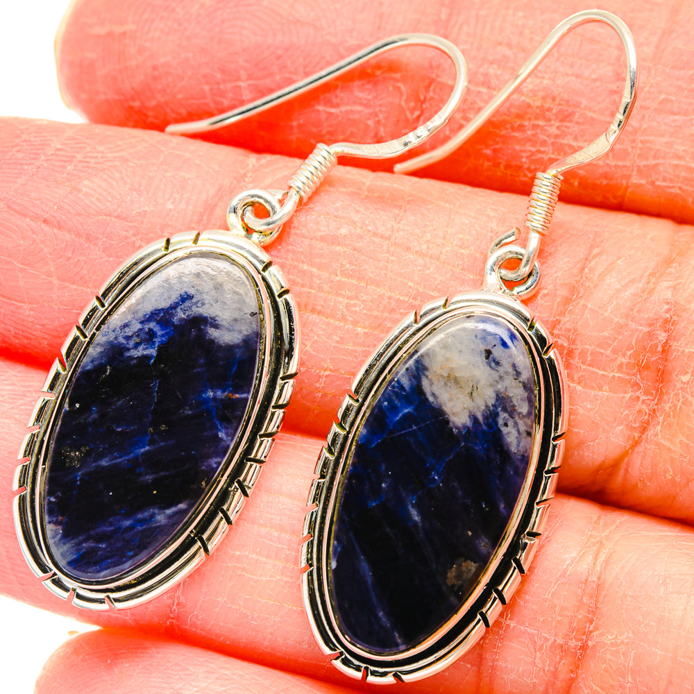 Sodalite Earrings handcrafted by Ana Silver Co - EARR422802