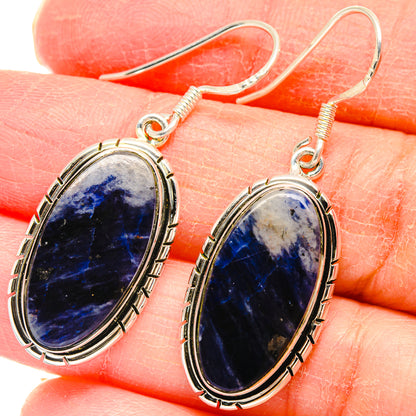 Sodalite Earrings handcrafted by Ana Silver Co - EARR422802