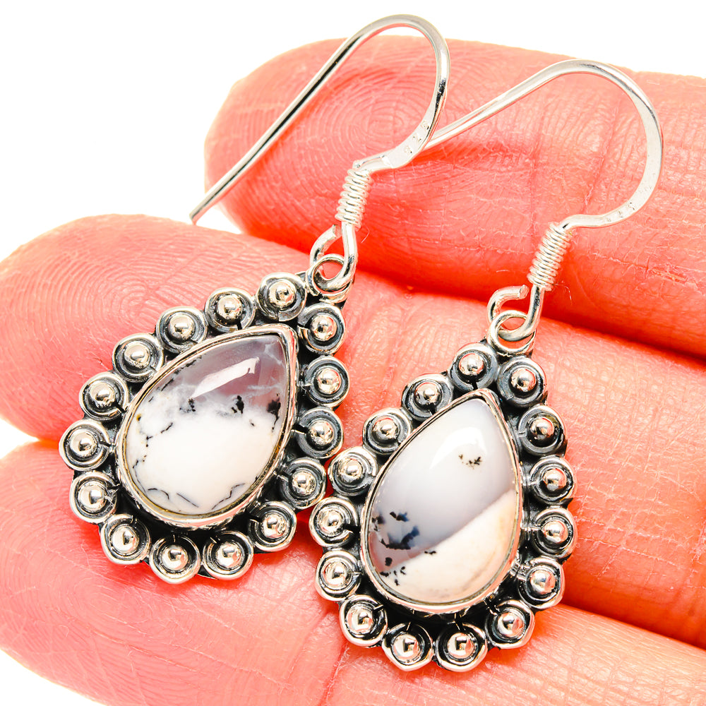 Dendritic Opal Earrings handcrafted by Ana Silver Co - EARR422822