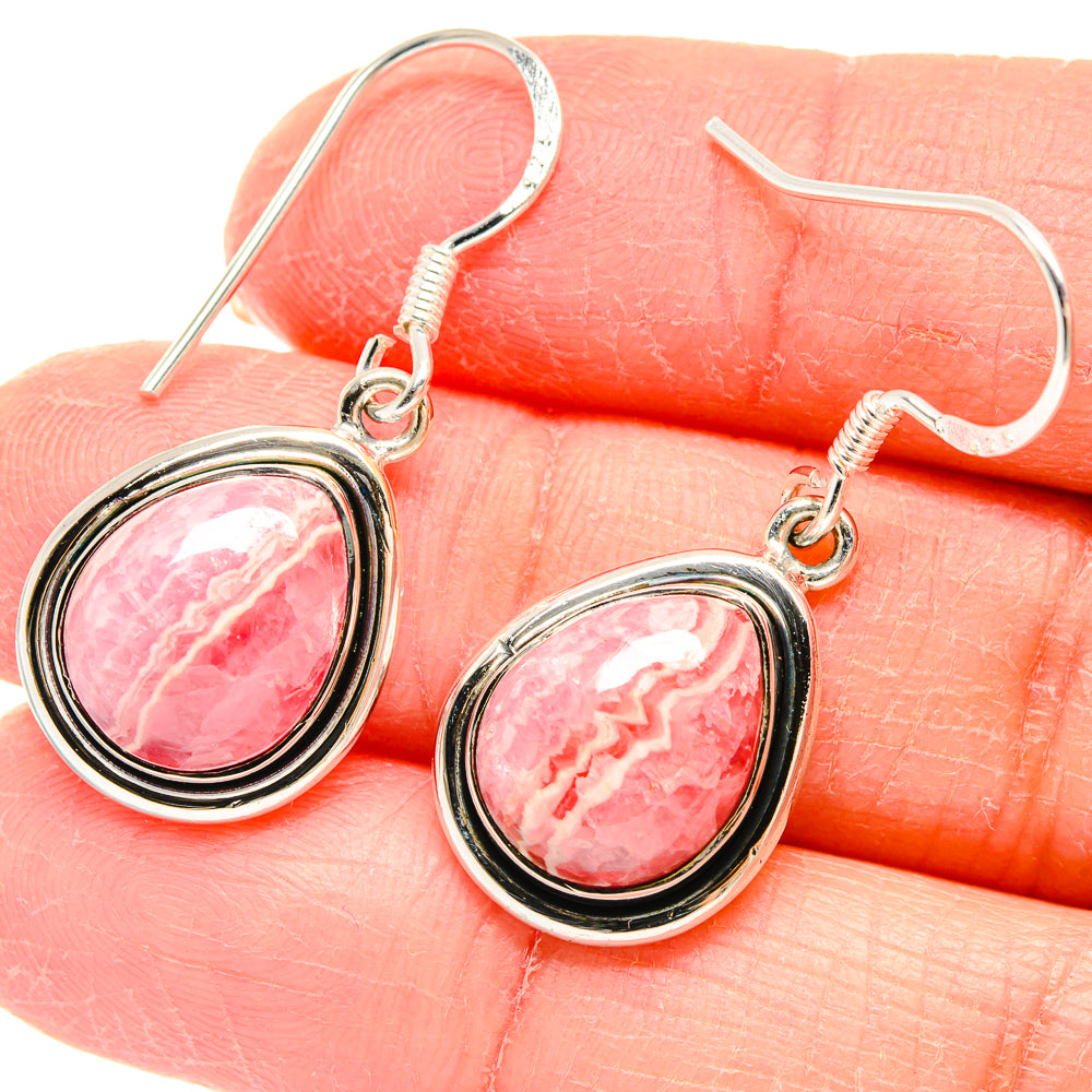 Rhodochrosite Earrings handcrafted by Ana Silver Co - EARR422829
