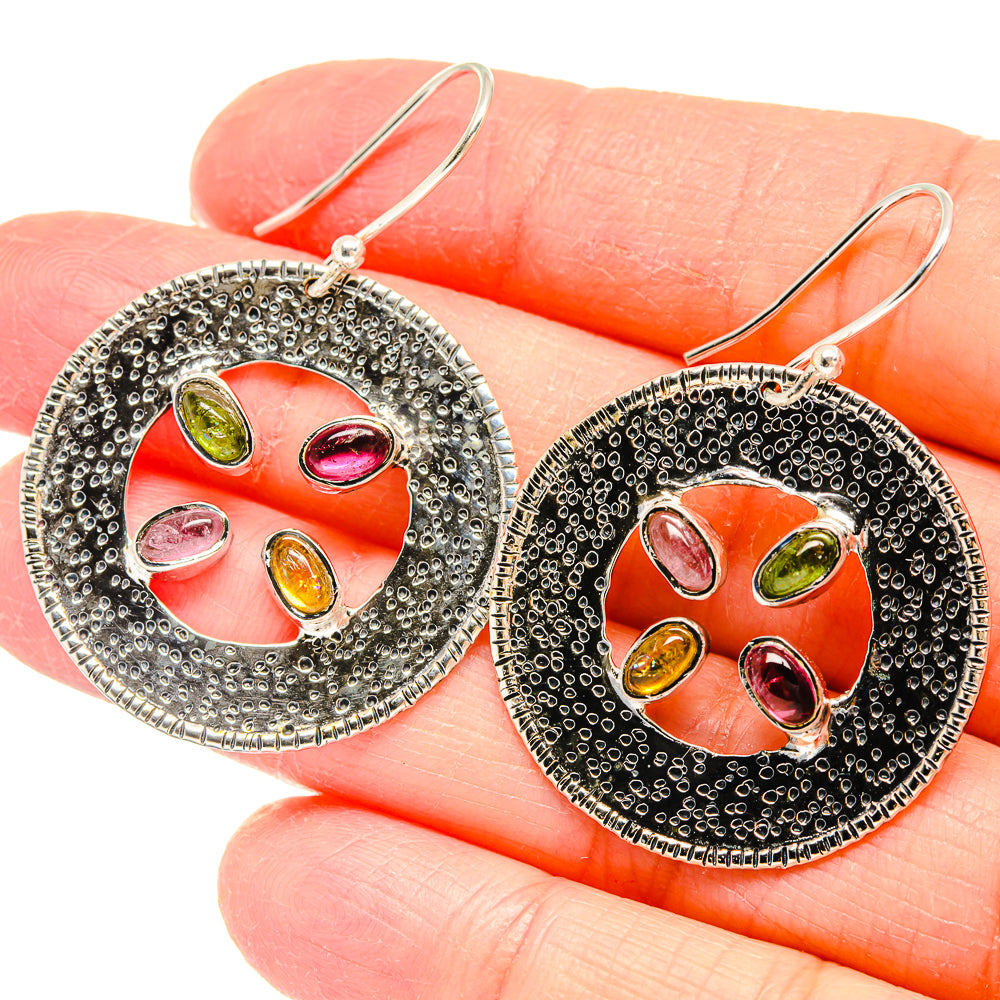 Pink Tourmaline Earrings handcrafted by Ana Silver Co - EARR422836