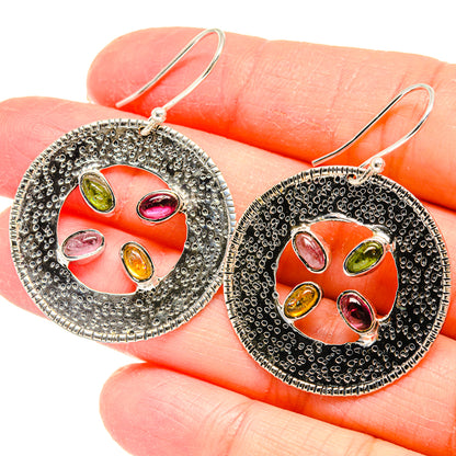 Pink Tourmaline Earrings handcrafted by Ana Silver Co - EARR422836