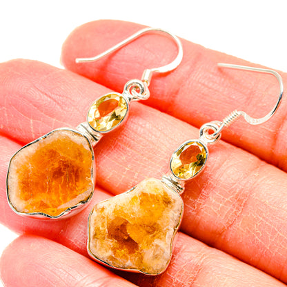 Citrine Earrings handcrafted by Ana Silver Co - EARR422845
