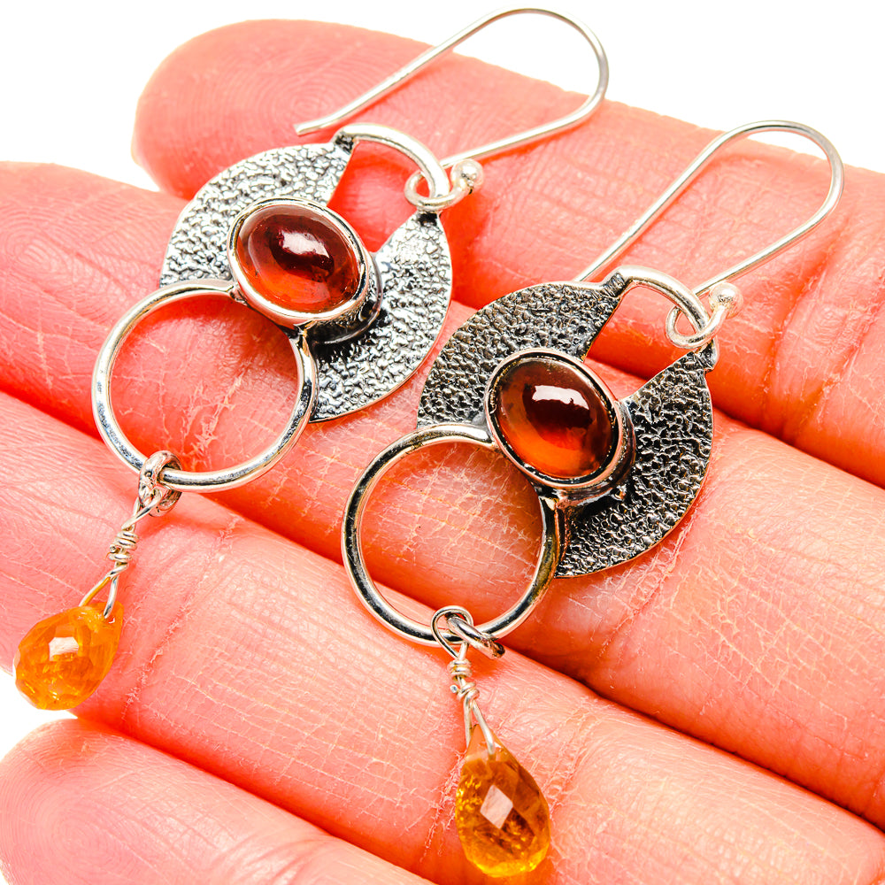 Carnelian Earrings handcrafted by Ana Silver Co - EARR422848