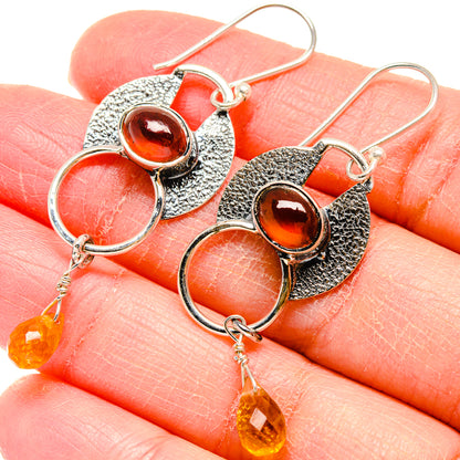 Carnelian Earrings handcrafted by Ana Silver Co - EARR422848