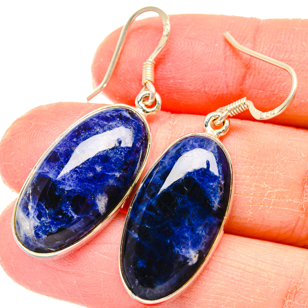 Sodalite Earrings handcrafted by Ana Silver Co - EARR422855