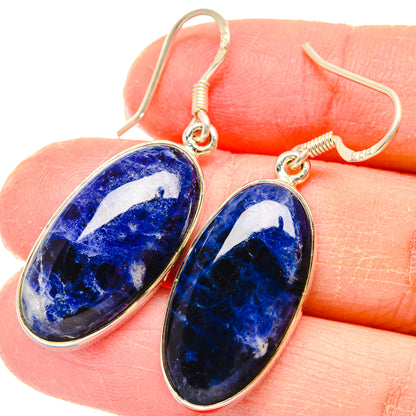 Sodalite Earrings handcrafted by Ana Silver Co - EARR422855