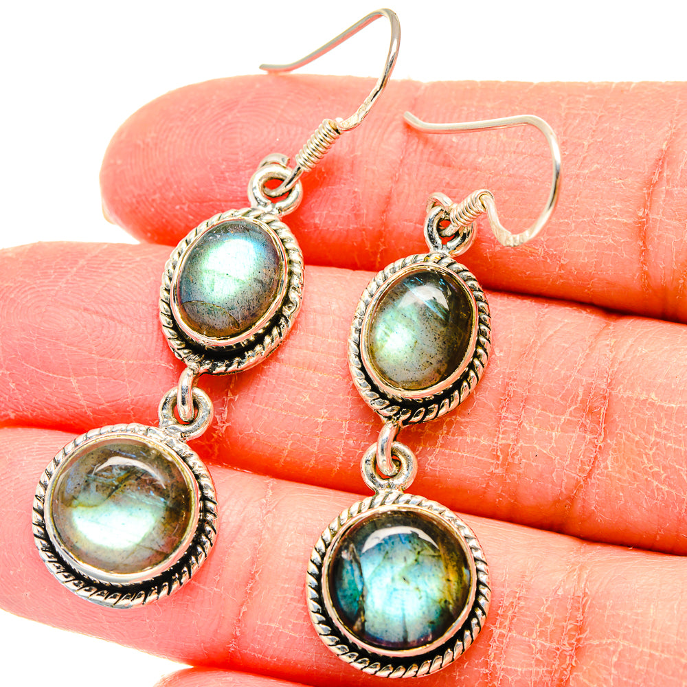 Labradorite Earrings handcrafted by Ana Silver Co - EARR422866
