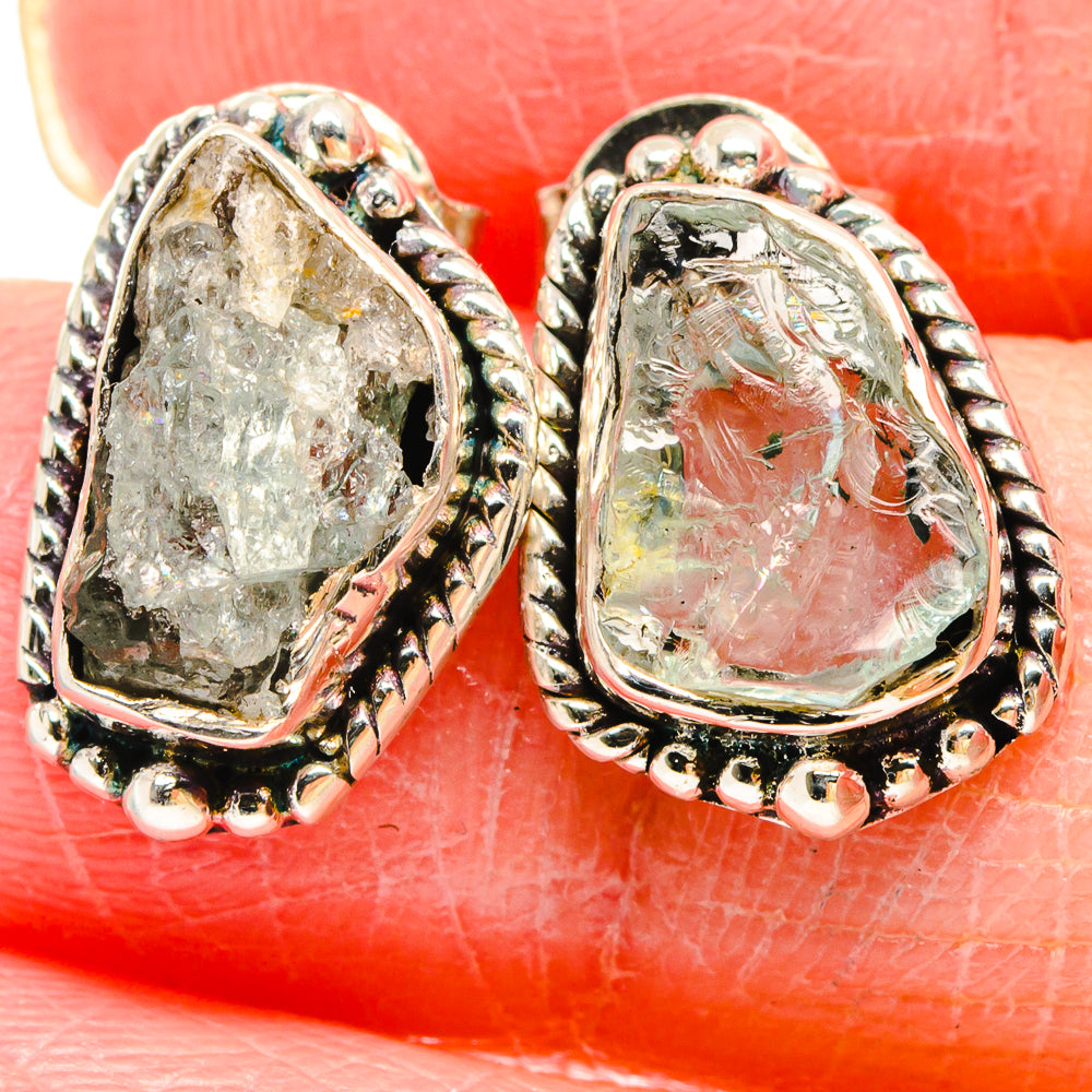 Aquamarine Earrings handcrafted by Ana Silver Co - EARR422875