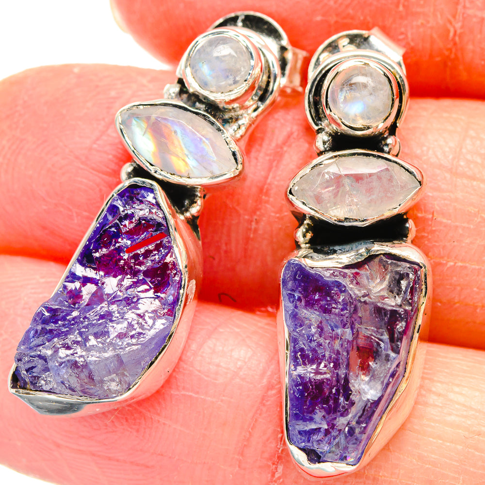 Tanzanite Earrings handcrafted by Ana Silver Co - EARR422884