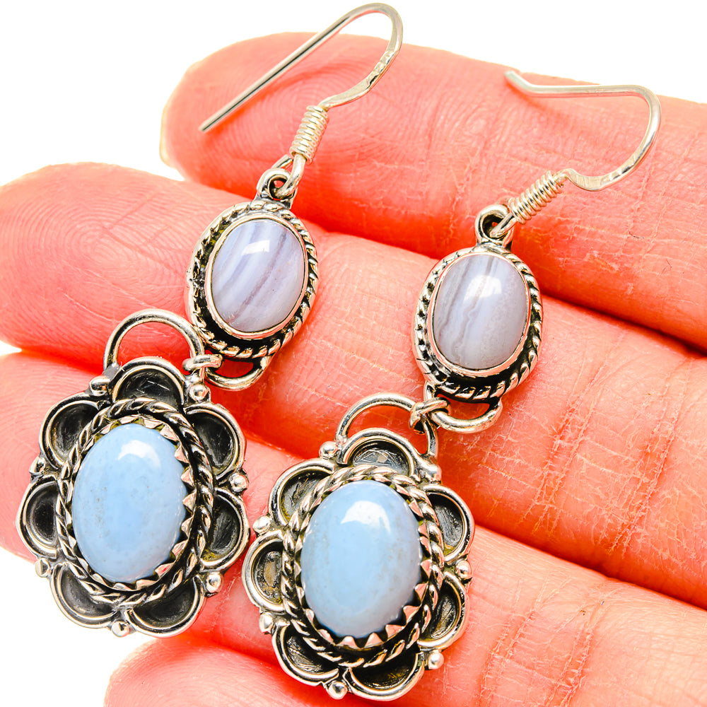 Owyhee Opal Earrings handcrafted by Ana Silver Co - EARR422887