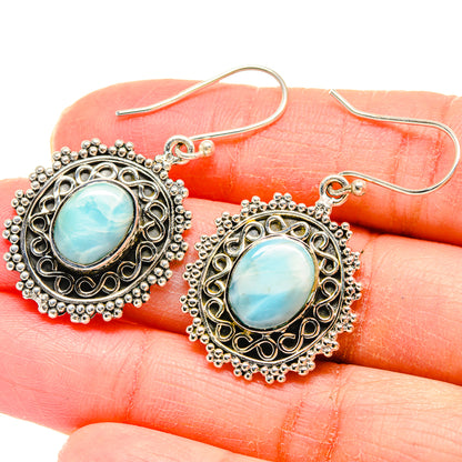 Larimar Earrings handcrafted by Ana Silver Co - EARR422889