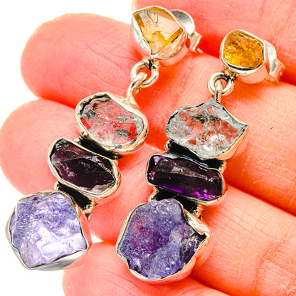 Tanzanite Earrings handcrafted by Ana Silver Co - EARR422894