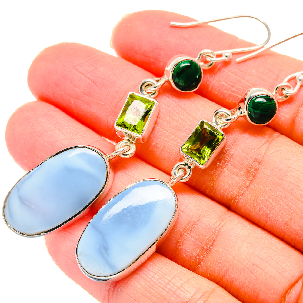 Owyhee Opal Earrings handcrafted by Ana Silver Co - EARR422895