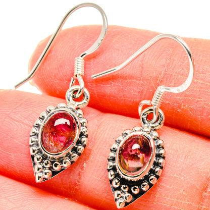 Pink Tourmaline Earrings handcrafted by Ana Silver Co - EARR422903