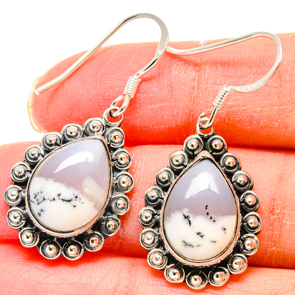 Dendritic Opal Earrings handcrafted by Ana Silver Co - EARR422905