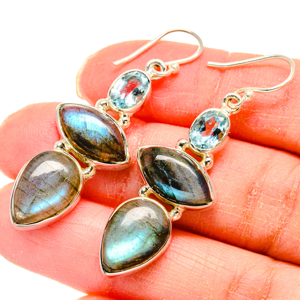 Labradorite Earrings handcrafted by Ana Silver Co - EARR422906