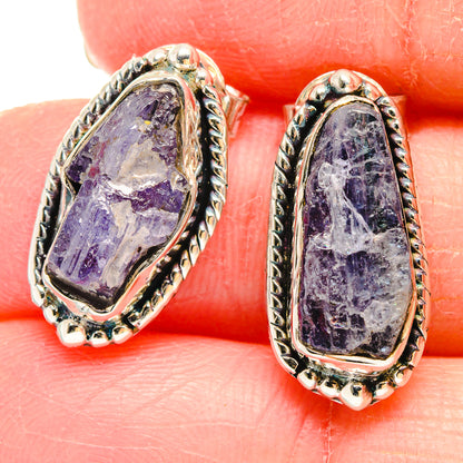 Tanzanite Earrings handcrafted by Ana Silver Co - EARR422912