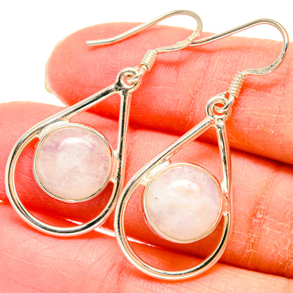 Rainbow Moonstone Earrings handcrafted by Ana Silver Co - EARR422913