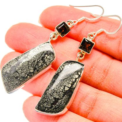 Pyrite Agate Earrings handcrafted by Ana Silver Co - EARR422914