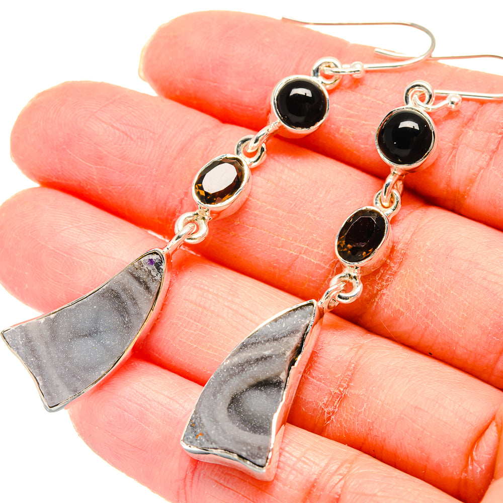 Desert Druzy Earrings handcrafted by Ana Silver Co - EARR422915