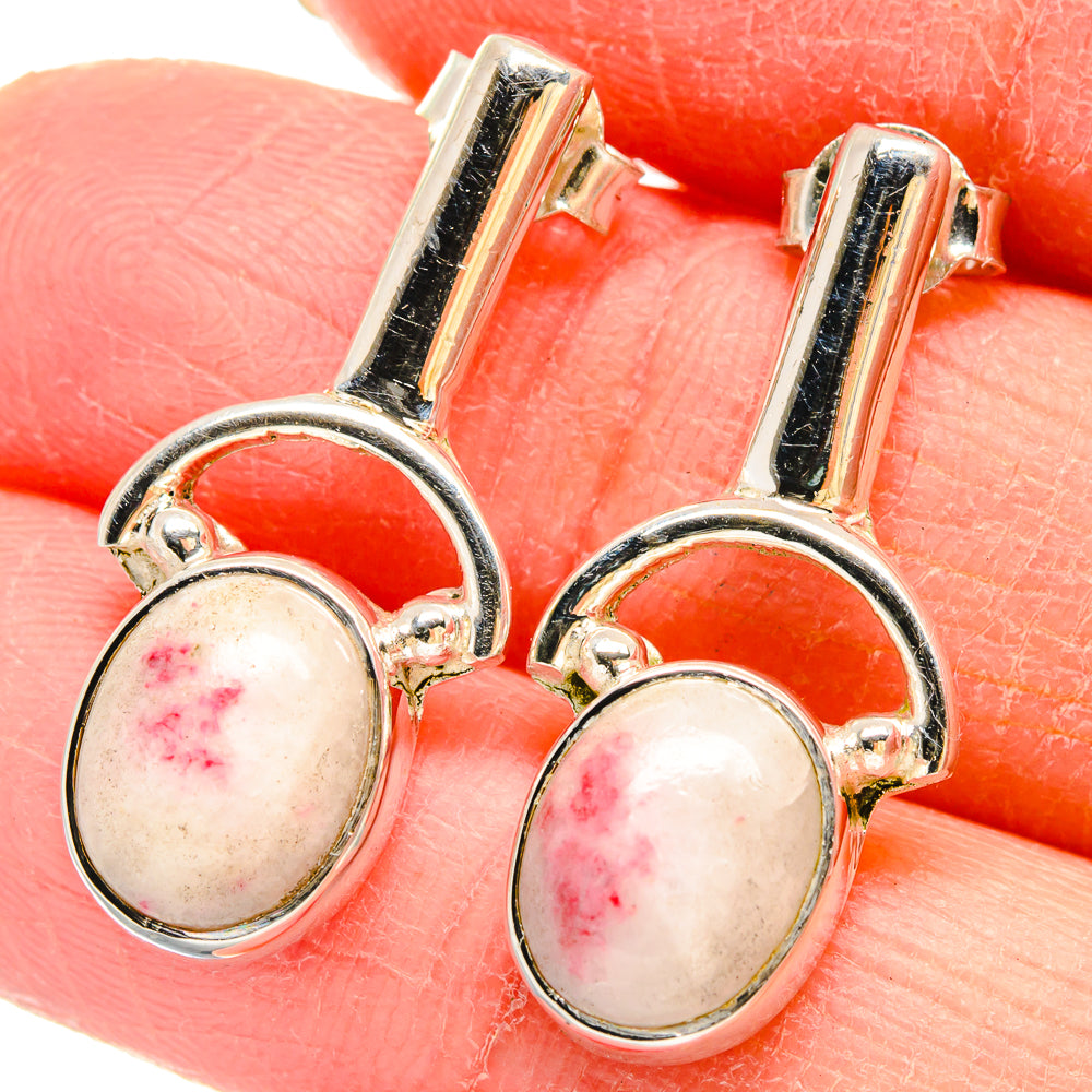 Thulite Earrings handcrafted by Ana Silver Co - EARR422916