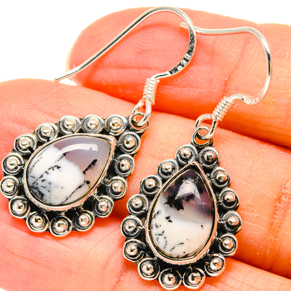 Dendritic Opal Earrings handcrafted by Ana Silver Co - EARR422918