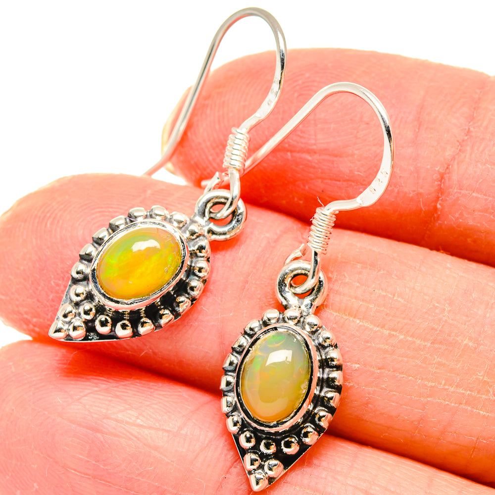 Ethiopian Opal Earrings handcrafted by Ana Silver Co - EARR422921