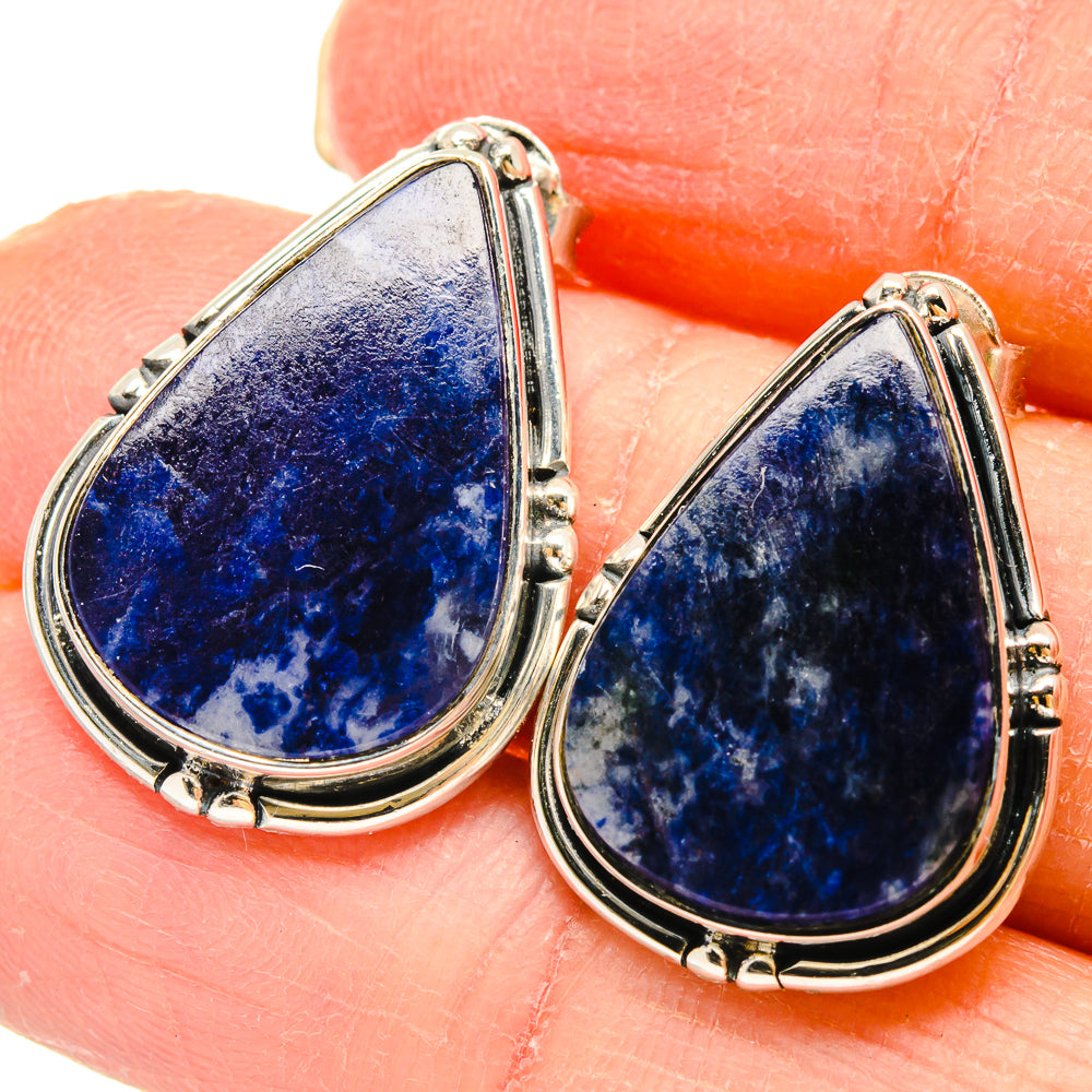 Sodalite Earrings handcrafted by Ana Silver Co - EARR422925