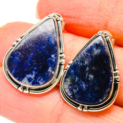 Sodalite Earrings handcrafted by Ana Silver Co - EARR422925