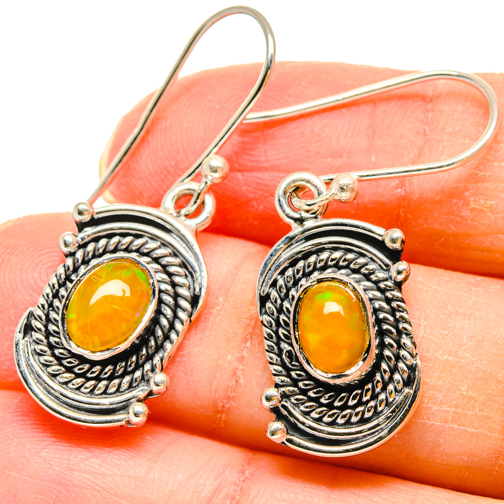 Ethiopian Opal Earrings handcrafted by Ana Silver Co - EARR422929