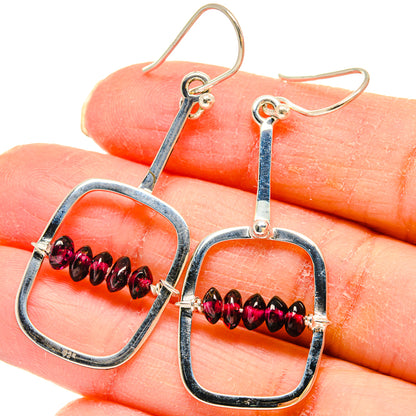 Garnet Earrings handcrafted by Ana Silver Co - EARR422934