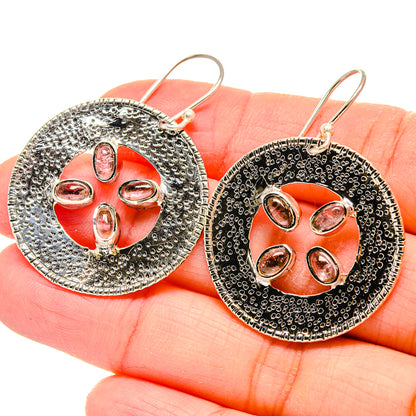 Pink Tourmaline Earrings handcrafted by Ana Silver Co - EARR422939