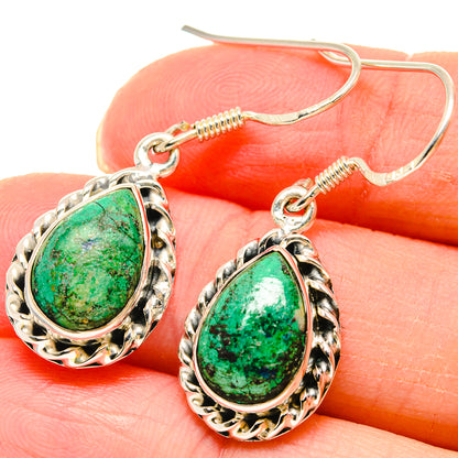 Chrysocolla Earrings handcrafted by Ana Silver Co - EARR422952