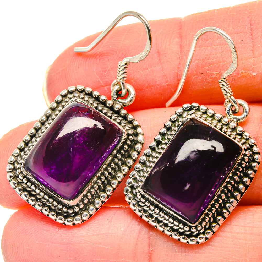 Amethyst Earrings handcrafted by Ana Silver Co - EARR422970