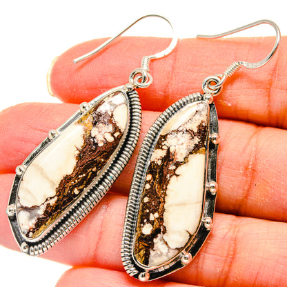 Wild Horse Jasper Earrings handcrafted by Ana Silver Co - EARR422971