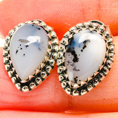 Dendritic Opal Earrings handcrafted by Ana Silver Co - EARR422981