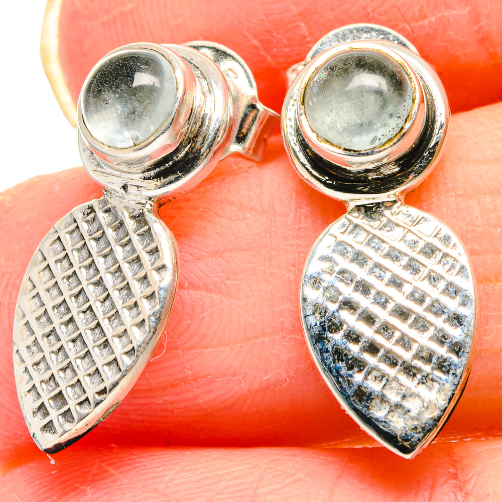 Aquamarine Earrings handcrafted by Ana Silver Co - EARR422989