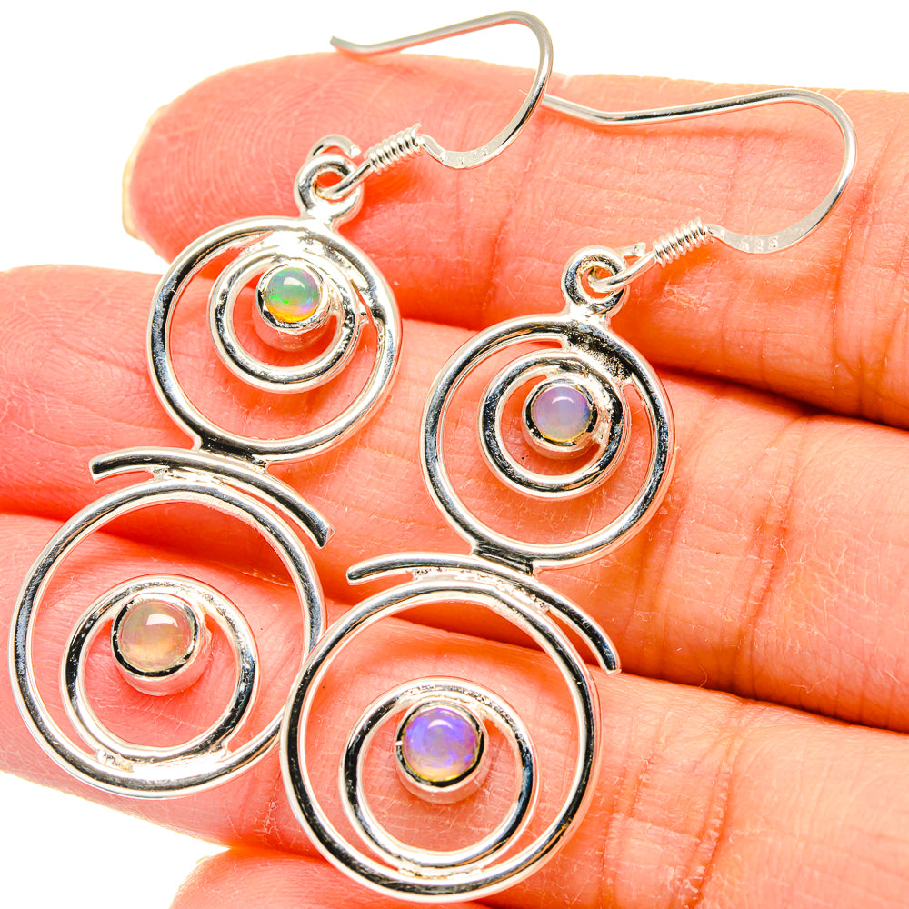 Ethiopian Opal Earrings handcrafted by Ana Silver Co - EARR422998
