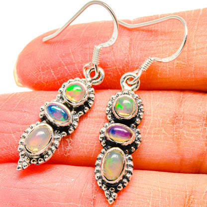 Ethiopian Opal Earrings handcrafted by Ana Silver Co - EARR423008